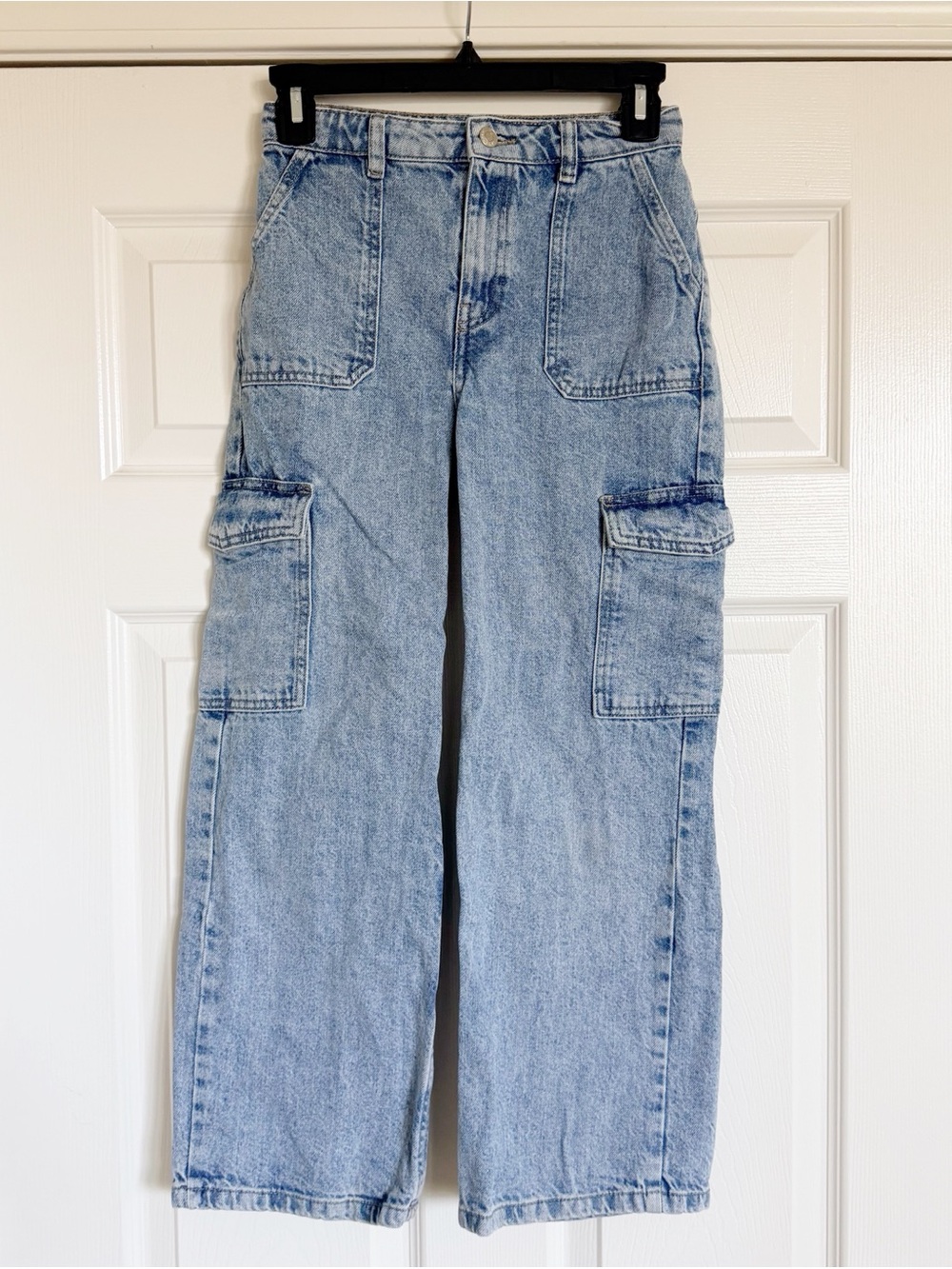 Mango Girls Baggy Cargo Jeans